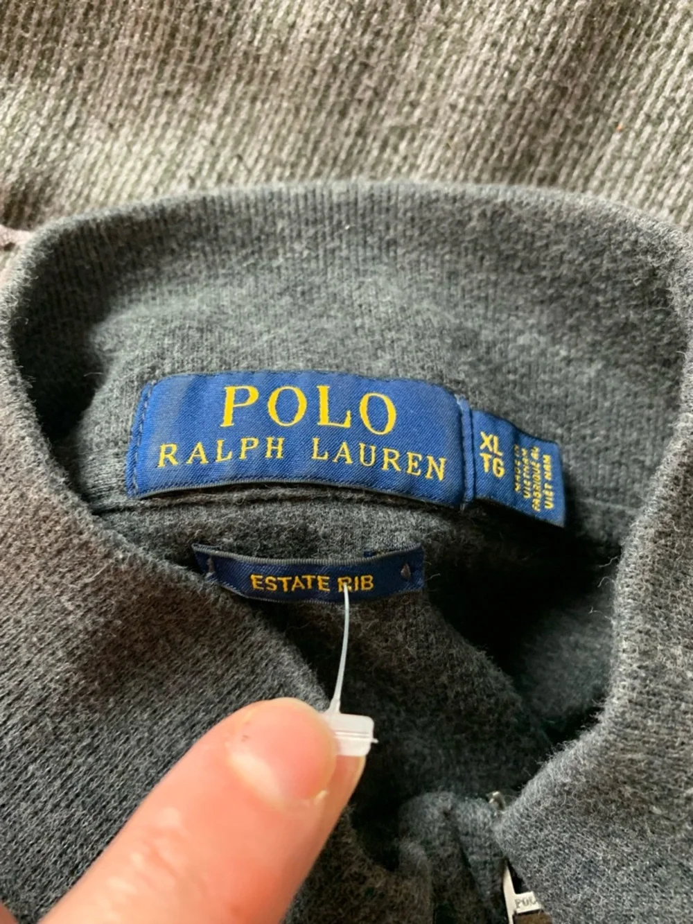 Polo Ralph Lauren Quater Zip Sweatshirt Top Grey Extra Large